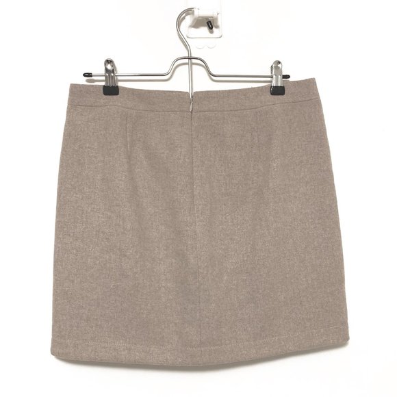J Crew wool skirt tan Sz 6 style B0358 - Picture 2 of 4